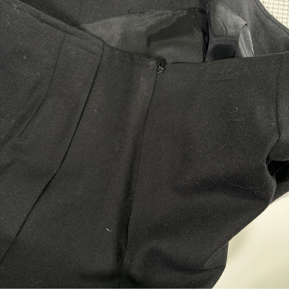 Harris Wallace workwear wool pencil skirt tailored vented classic fit size 8 - Picture 9 of 12
